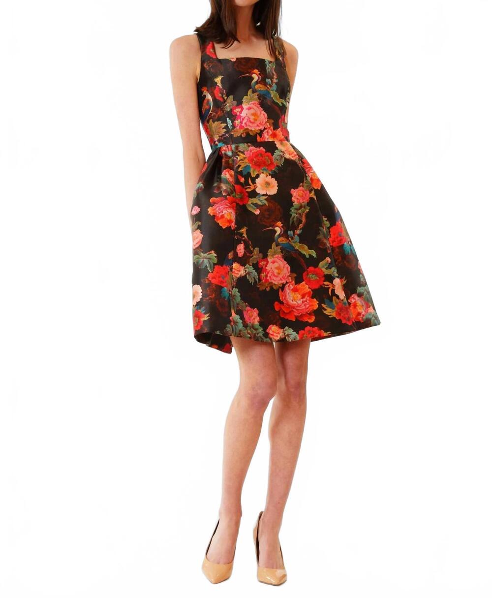 NEW JULIA JORDAN women's sleeveless fit and flare cocktail dress in black